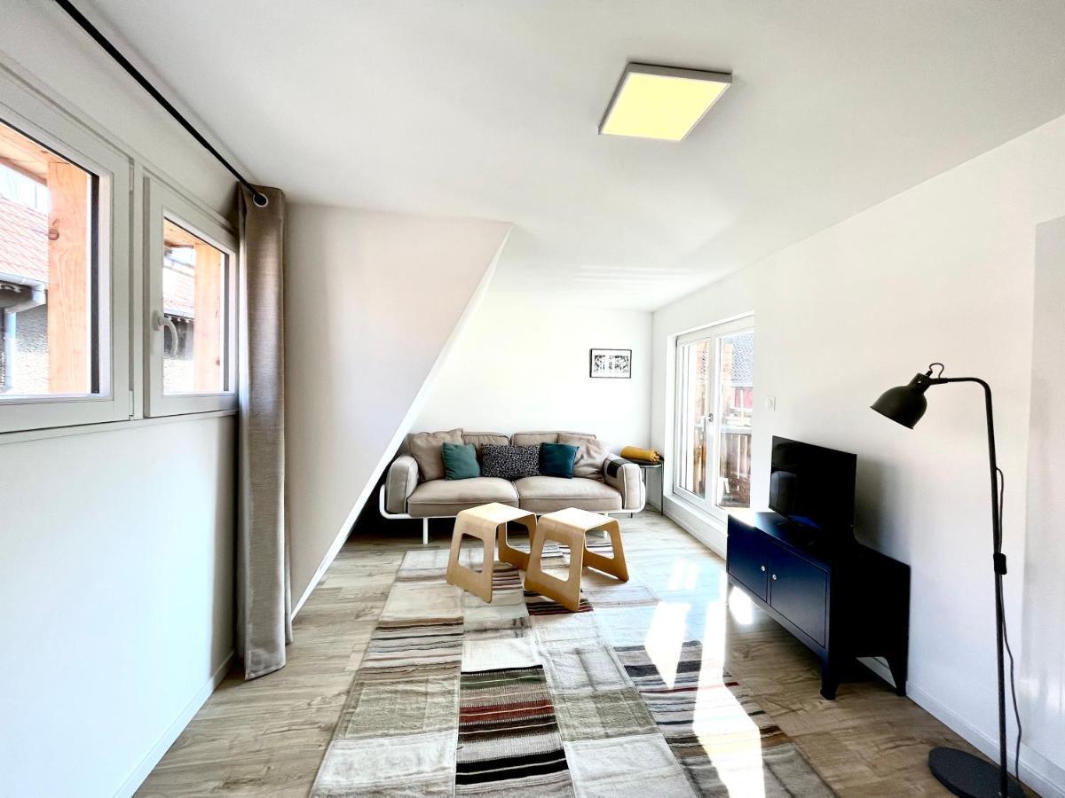 Sous Les Toits Avec Garage Et Terrasse A Ribeauville Exteriör bild